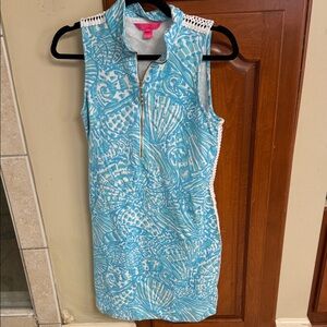 Lilly Pulitzer Turquoise Sleeveless Mini Dress